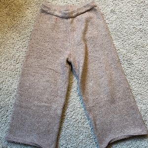 Zara knit wide leg pant